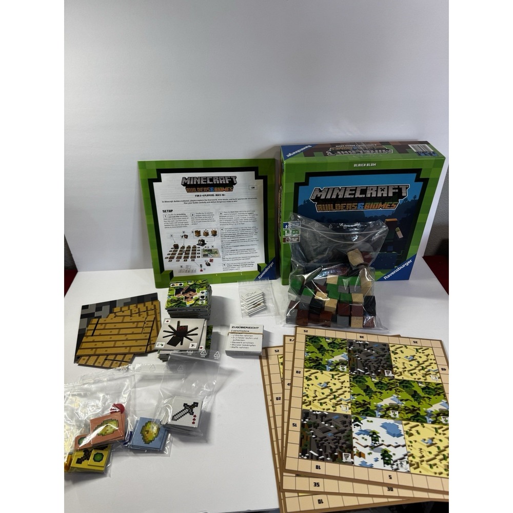 Ravensburger Minecraft: Builders & Biomes - Engaging Strategy Board Game | Ideal